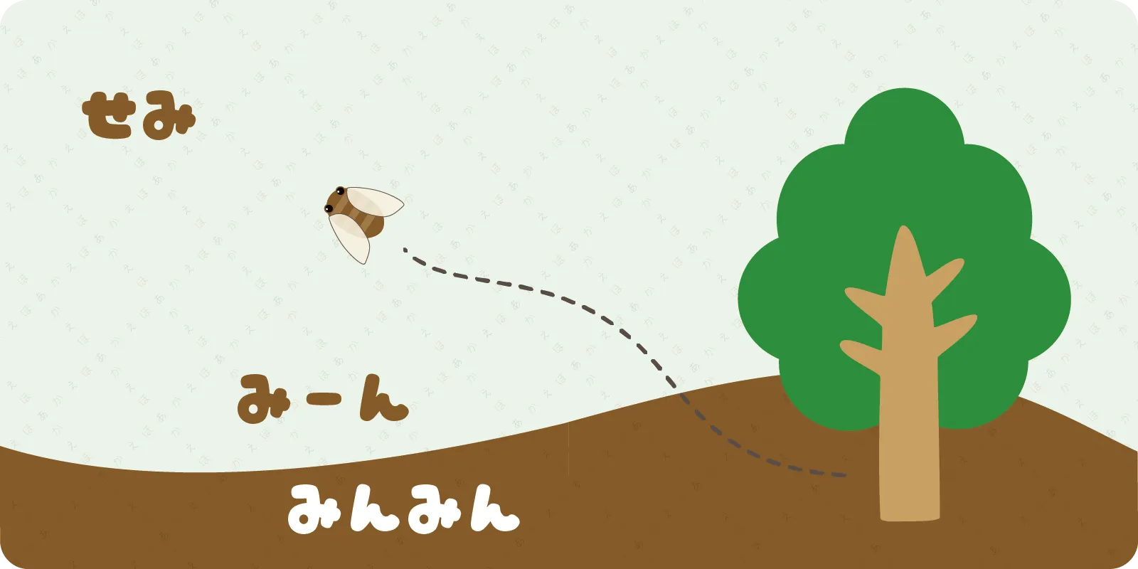 せみ<br>
<br>
みーん　みんみん